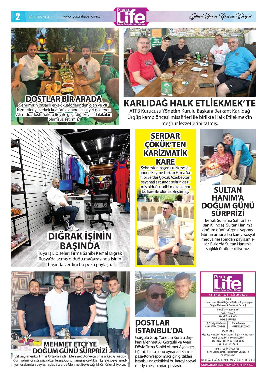 Konya'nın kültür ve magazin dergisi yeni sayısıyla okurlarıyla buluştu 2